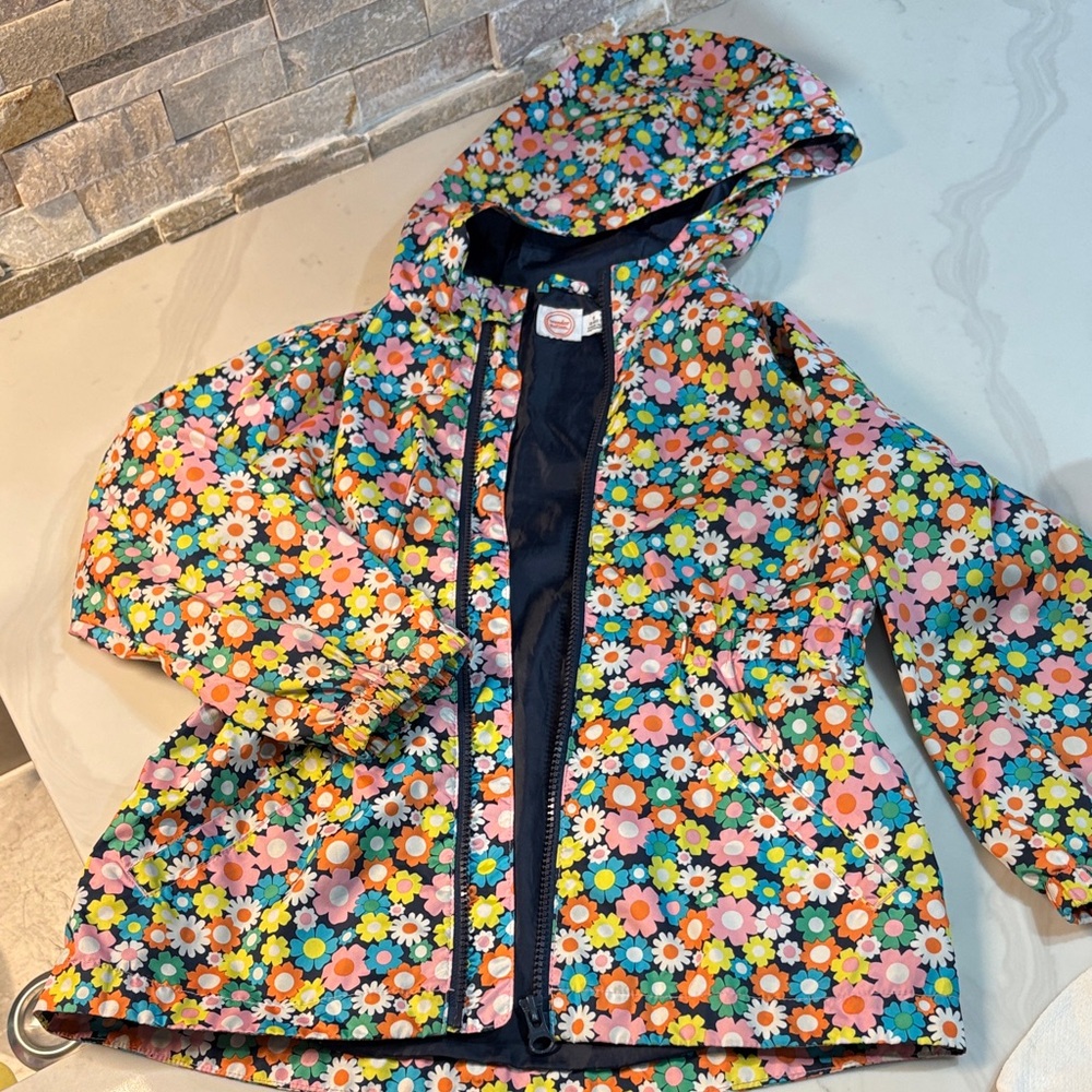Wonder Nation Multicolor Floral Kids Raincoat